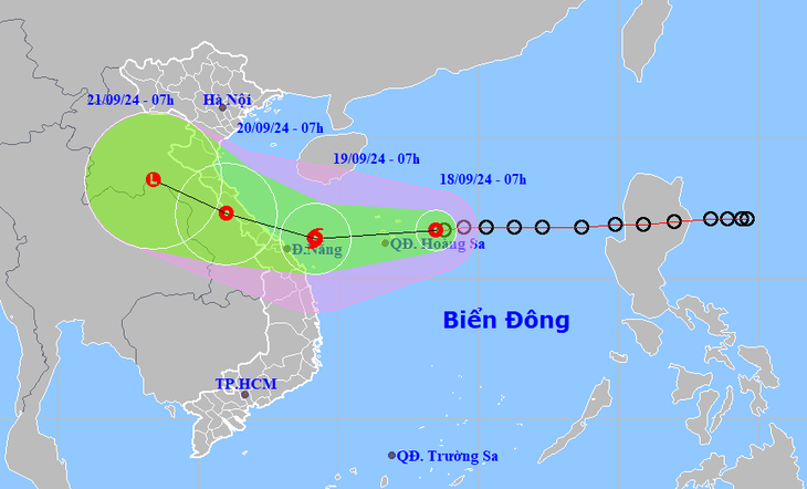 ap-thap-nhiet-doi-bao-so-4-1726626150348119362597 Áp thấp nhiệt đới hướng vào vùng biển Quảng Trị - Đà Nẵng, miền Trung đang mưa to - Ảnh 1.