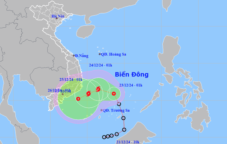 bao-so-10-ap-thap-nhiet-doi-1734907721037404565251 Áp thấp nhiệt đới trên Biển Đông khả năng mạnh lên thành bão số 10 - Ảnh 1.