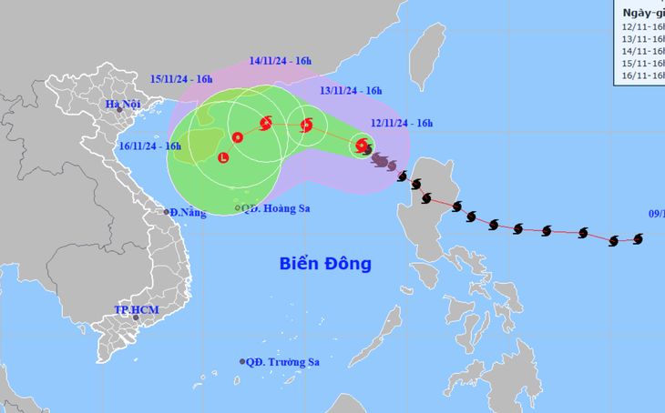 bao-so-8-toraji-1731411255349759495426 Bão số 8 có ảnh hưởng đến đất liền Việt Nam? - Ảnh 1.