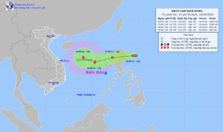 du-bao-ap-thap-thanh-bao-17264734214341816400028 Bão số 4 có thể hình thành ngày 18-9, từ Quảng Ninh đến Bình Thuận phải theo sát diễn biến - Ảnh 1.